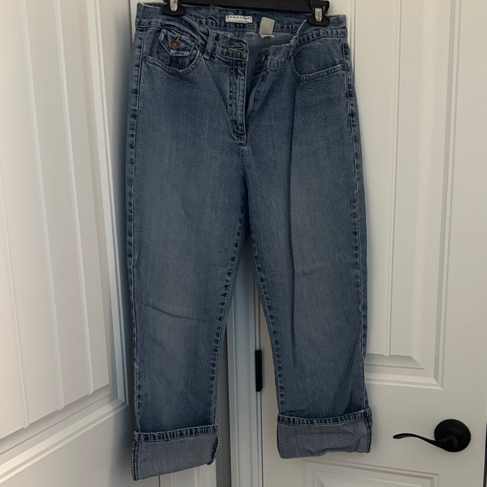 Classic Denim Cropped Jeans